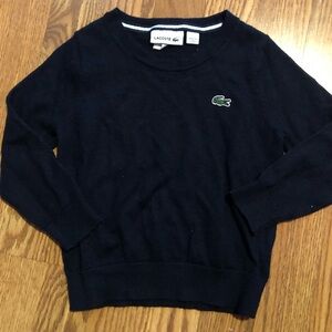 Lacoste Navy Blue Sweater for Boys - Size 2 Long Sleeve Excellent Condition!!!